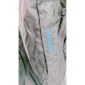 Marmot Women Full Zip Long Sleeve Hooded Windbreaker Jacket Black Size Large